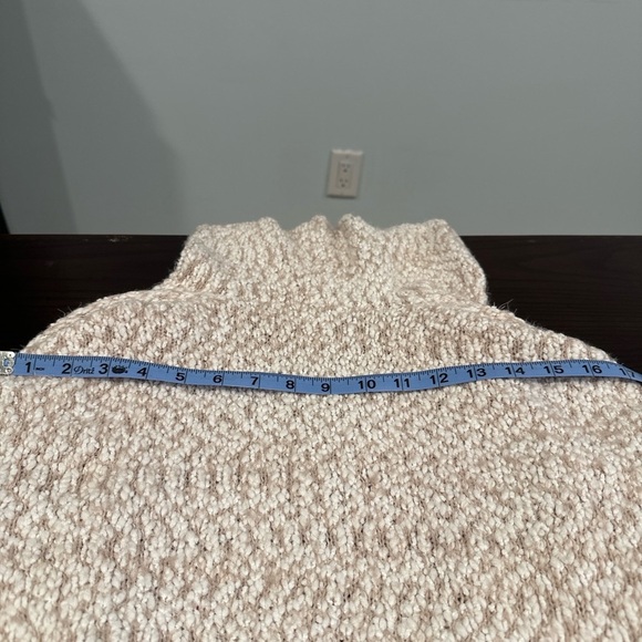 Cynthia Rowley Textured Knit Hooded Open Front Cardigan Sweater Beige Cream XS - Picture 4 of 6